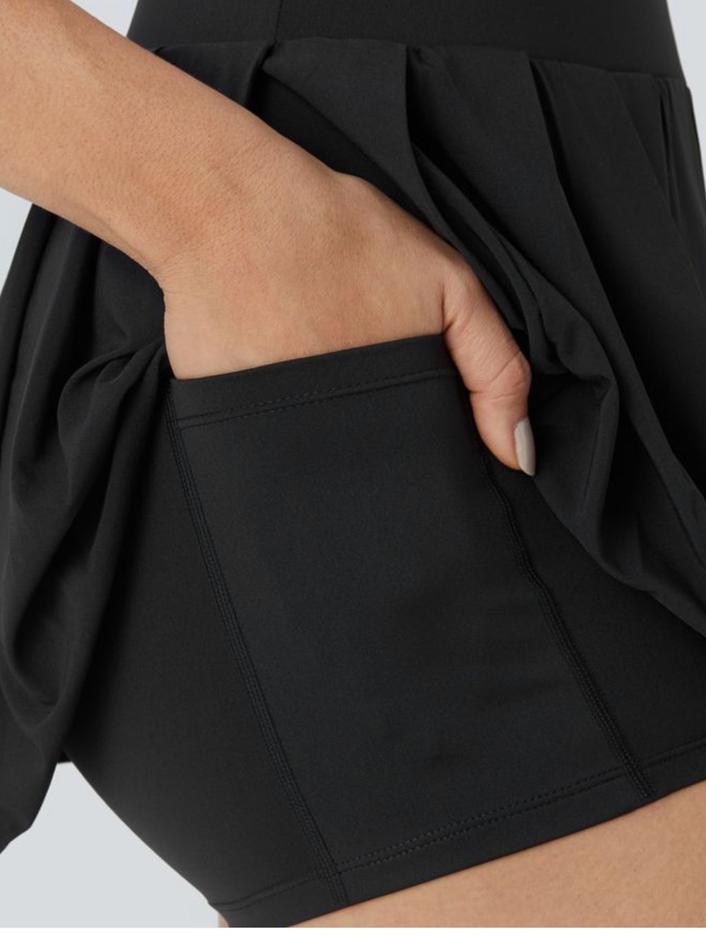 NWT Halara XS Breezeful High Waisted Pleated Side & Pocket Quick Dry Mini Skirt - Picture 4 of 11
